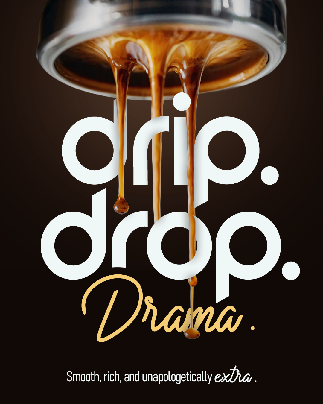 DRIPP — Campaign Strategy · Creative Direction for Coffee & Beverage by Overlay Studios