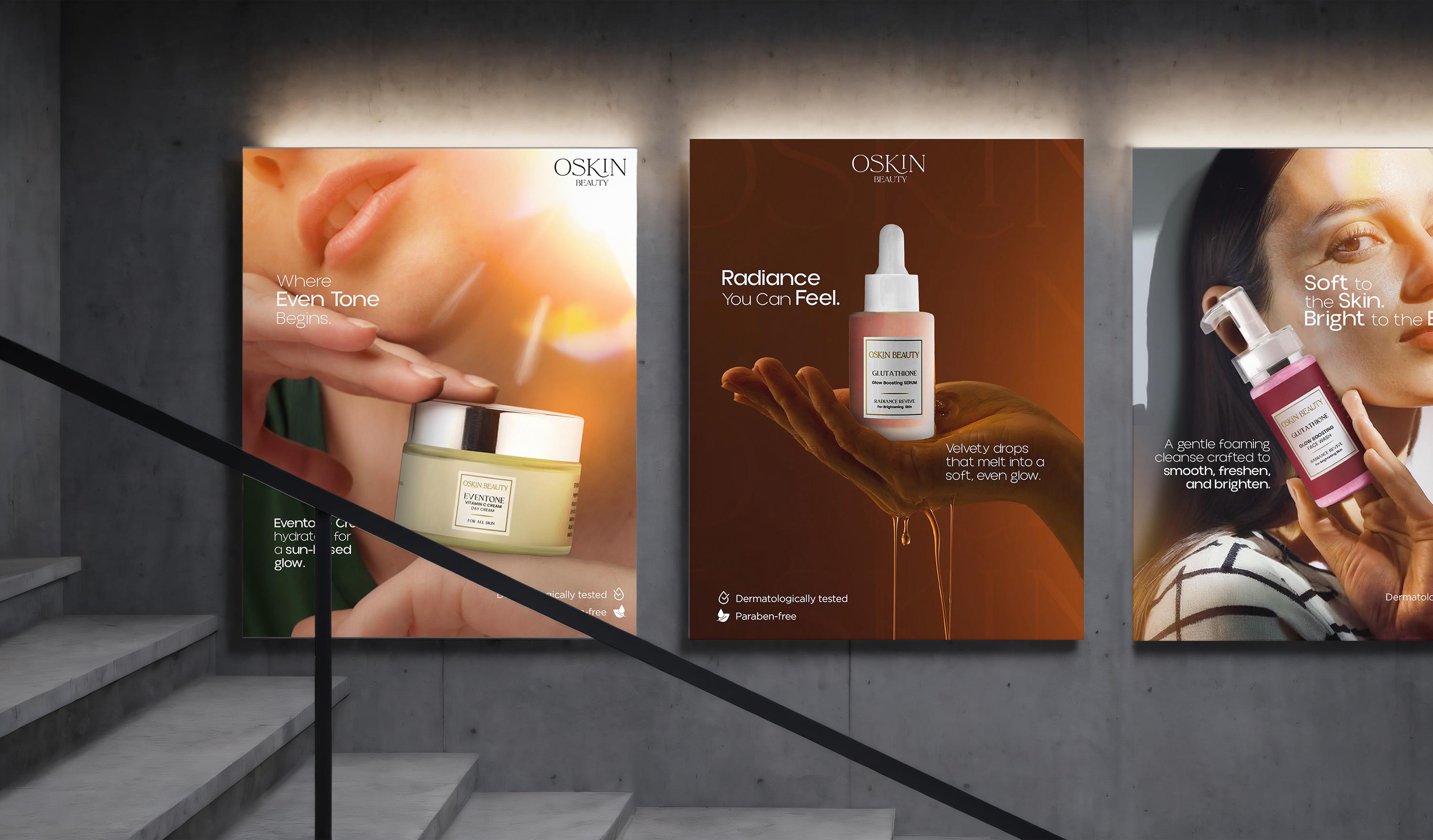 OSKIN — Radiance You Can Feel — Campaign Strategy · Creative Direction by Overlay Studios — visual 1