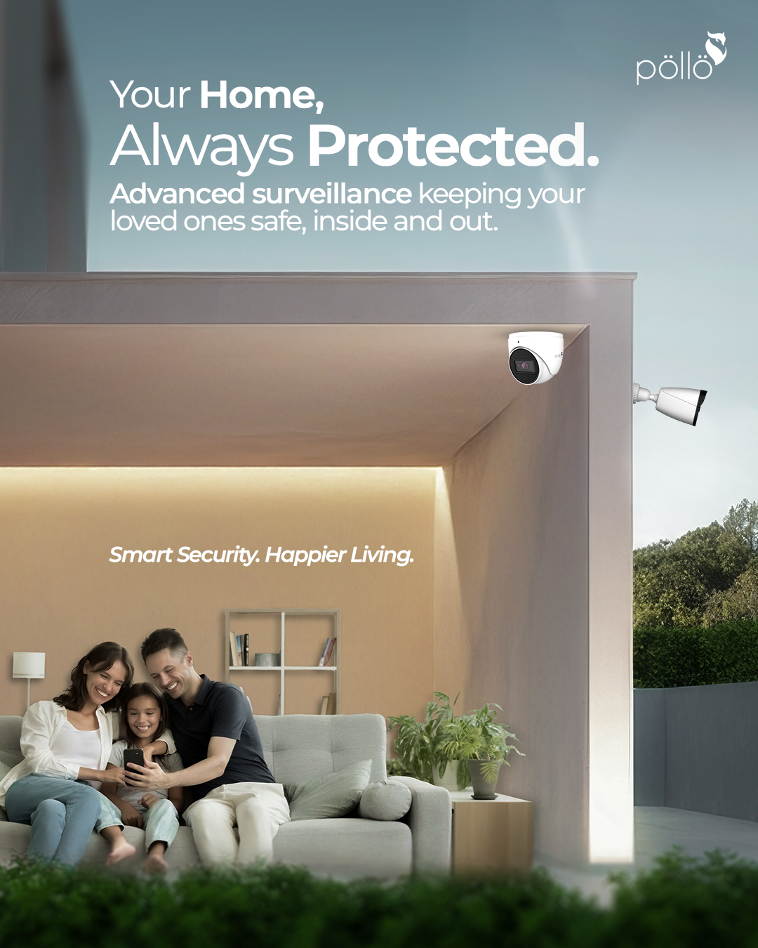PÖLLÖ — Campaign Strategy · Creative Direction for Smart Home Security by Overlay Studios