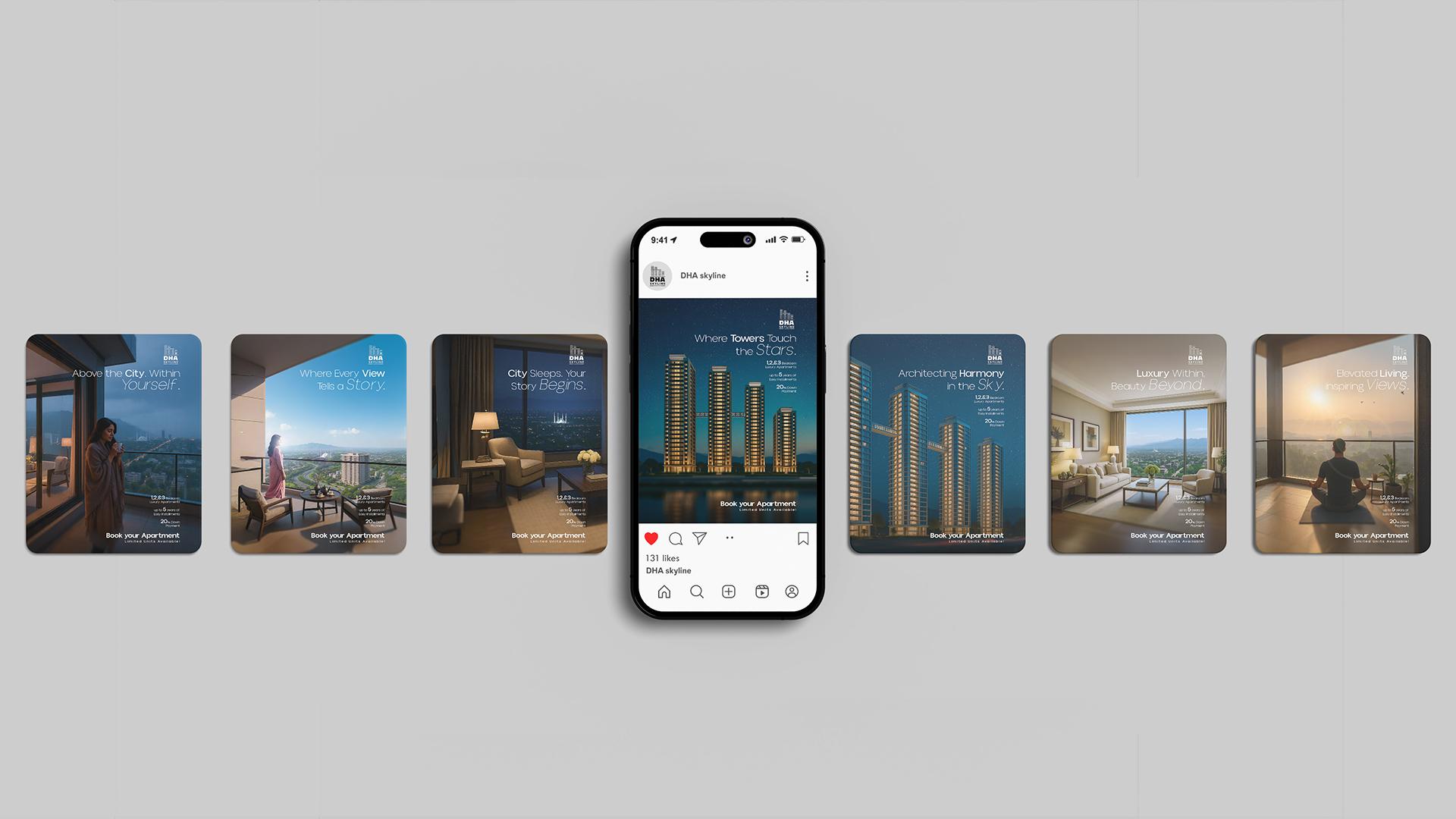 DHA SKYLINE — Campaign Strategy · Creative Direction by Overlay Studios — visual 26