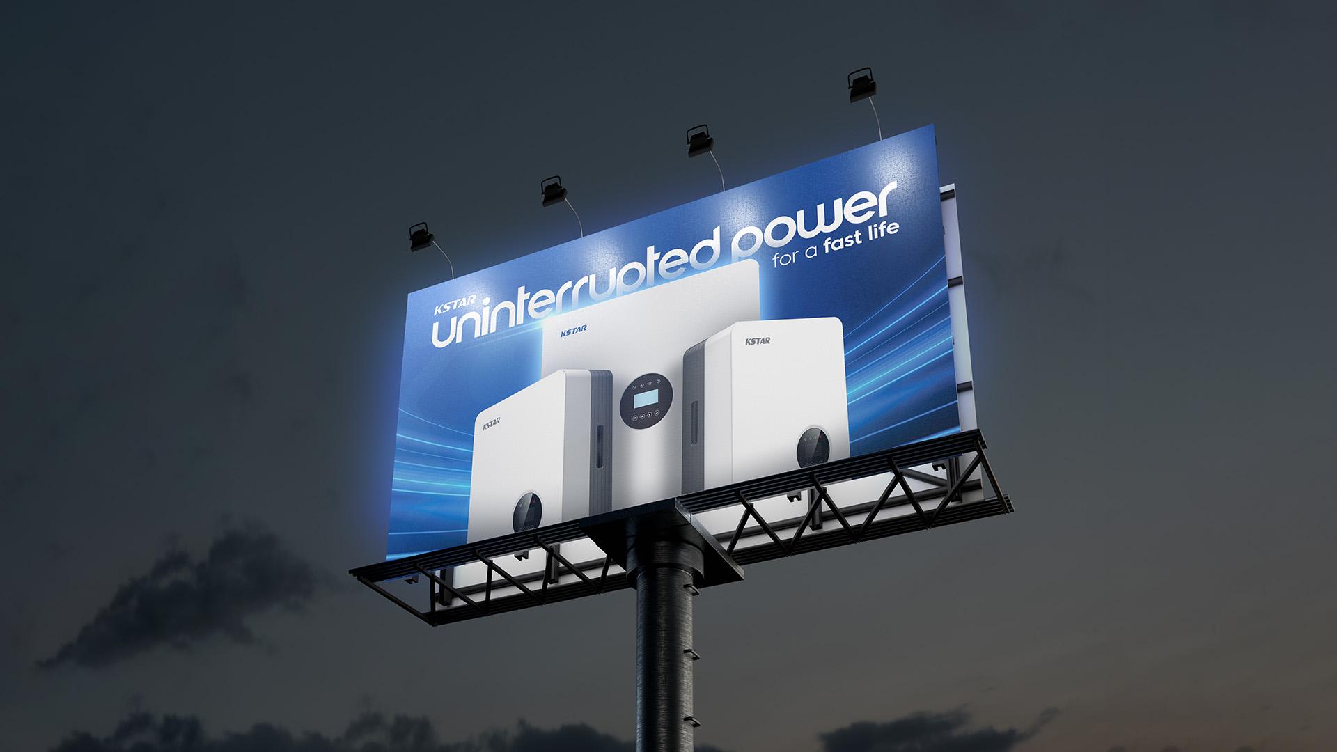 KSTAR — Uninterrupted Power — Campaign Strategy · Art Direction by Overlay Studios — visual 2