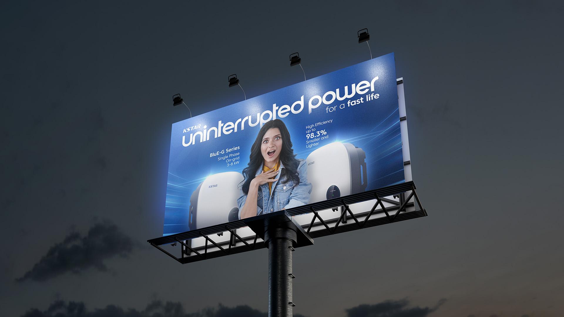 KSTAR — Uninterrupted Power — Campaign Strategy · Art Direction by Overlay Studios — visual 7