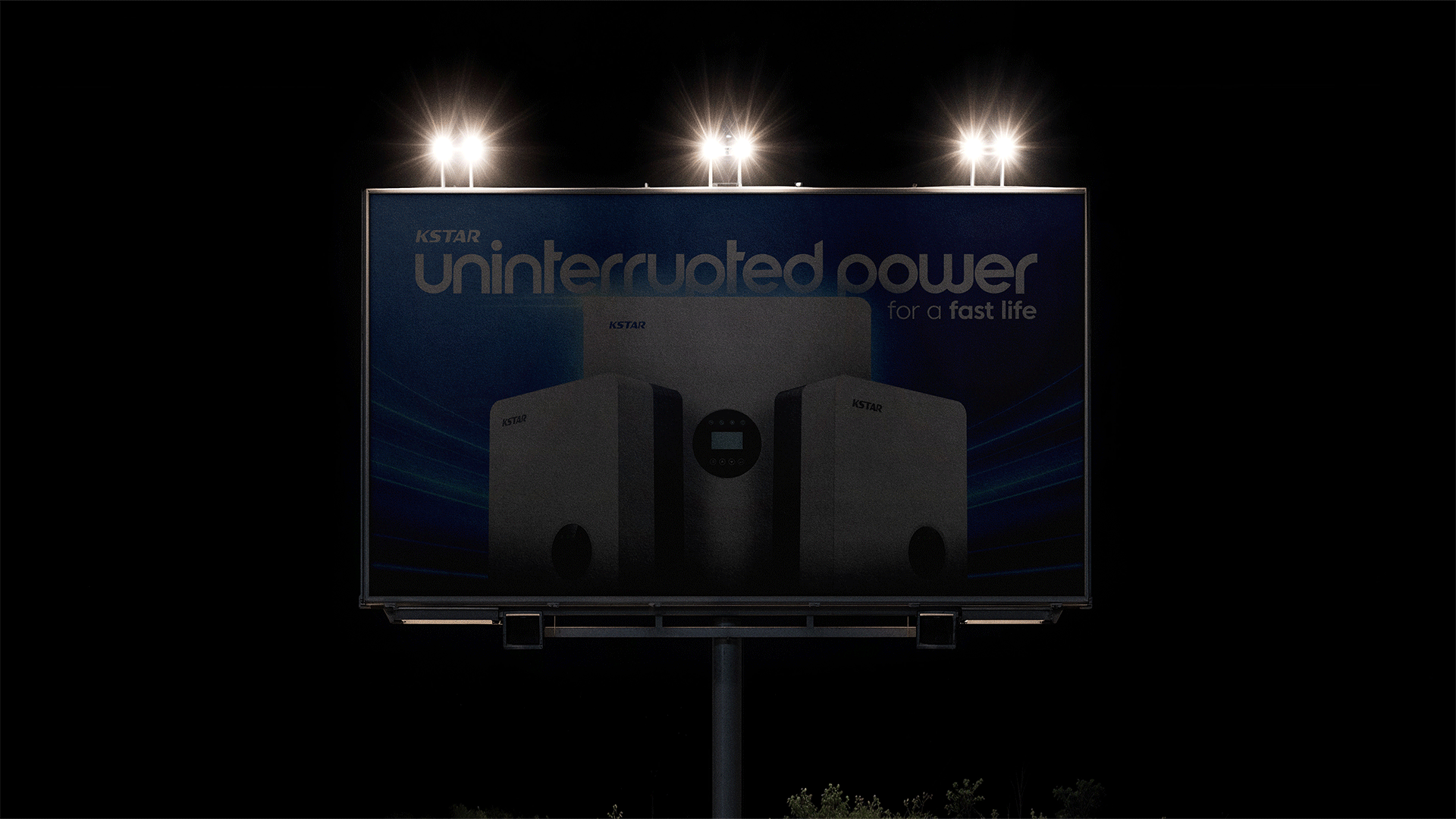 KSTAR — Uninterrupted Power — Campaign Strategy · Art Direction by Overlay Studios — visual 5